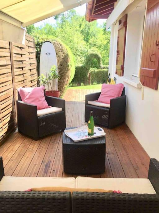 1Km Plage, Agreable Maison 6 Pers Classee 3* Hendaye Dış mekan fotoğraf